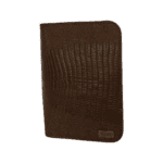 Individual Passport Holder - Brown Lizard Belly Print