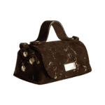Kach Brown Suede & Gold Glitter splash
