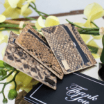 Tino Card Holder - Natural Python Skin
