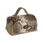 Mira Multi-colour python and Taupe Nappa