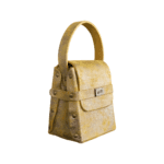 Dupe Yellow & Silver vintage Leather