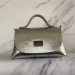 Mira Silver Wood Grain Print