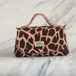 Mira Pink & Brown Giraffe Print Pony
