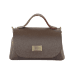 Mira Coffee Brown Pebble Grain Leather