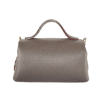 Mira Coffee Brown Pebble Grain Leather