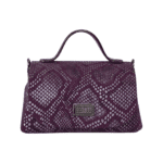 Mira Purple Python Print Leather