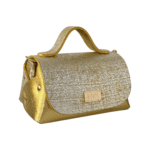 Mira Nappa & Gold & Silver Tweed Effect Leather
