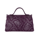 Mira Purple Python Print Leather