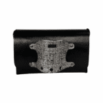 Jaré Black Nappa & Black & Silver Tweed Effect Glove