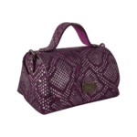 Mira Purple Python Print Leather