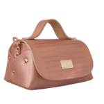Mira Pearl Rose Gold Croc Embossed Leather
