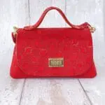 Mira XO Red Bulb Abstract On Suede