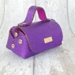 Kach Purple Metallic Leather