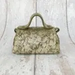 Kach Gold & Green Sponge effect leather