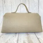 Mila Light Grey Check Embossed Leather