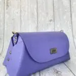 Mona Light Purple Pebble Grain Leather