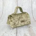 Kach Gold & Green Sponge effect leather