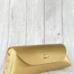 Lyla Gold Pinstripes Leather