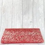 Lyla Red Epi-Lite And Silver Floral Leather