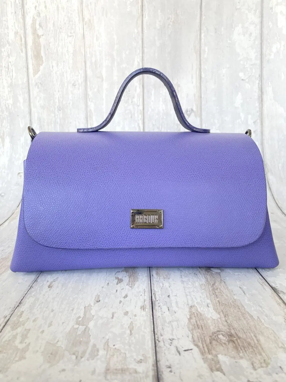 Mila Light Purple Saffiano Leather