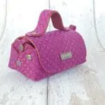 Kach Purple Diamond Abstract Leather