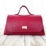 Mila Hot Pink Saffiano Leather