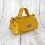 kach Yellow Crocco Leather