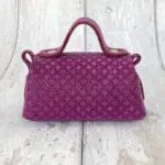 Kach Purple Diamond Abstract Leather