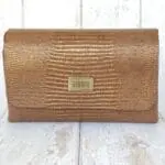 Di'Ja Gold & Bronze Lizard Print