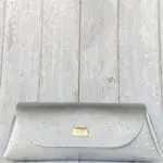 Lyla Silver Crumpled Leather