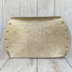 Mags Gold Crumpled Leather