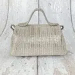 Kach Silver & White Two-tone Tejus Print