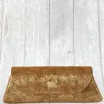 Lyla Gold Glitter On Brown Suede