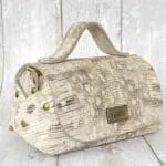 Mira Grey And Cream Lizard Print Leather