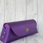 Lyla Purple Metallic Leather