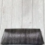 Lyla Silver And Black Pinstripe Leather