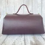 Mila Burgundy Pebble Grain Leather