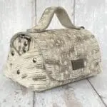 Mira Grey And Cream Lizard Print Leather