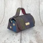 Kach Multicolour Rainbow Stripe Print on Suede
