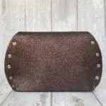 Mags Burgundy Micro Sequined Print Leather