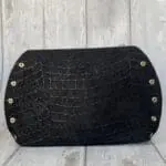 Mags Black Shiny Crocco Print And Black Shiny Epi-Lite