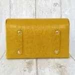 Di'Ja Yellow Crocco Embossed Leather