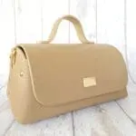 Mila Beige Pebble Grain Leather