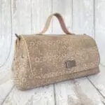 Mila Natural Lizard Print Leather