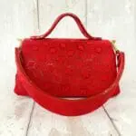 Mira XO Red Bulb Abstract On Suede