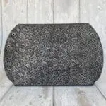 Mags Black & Silver Snake Print And Black Embossed Haircell Leather