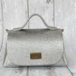 Mira Silver Crumpled Leather