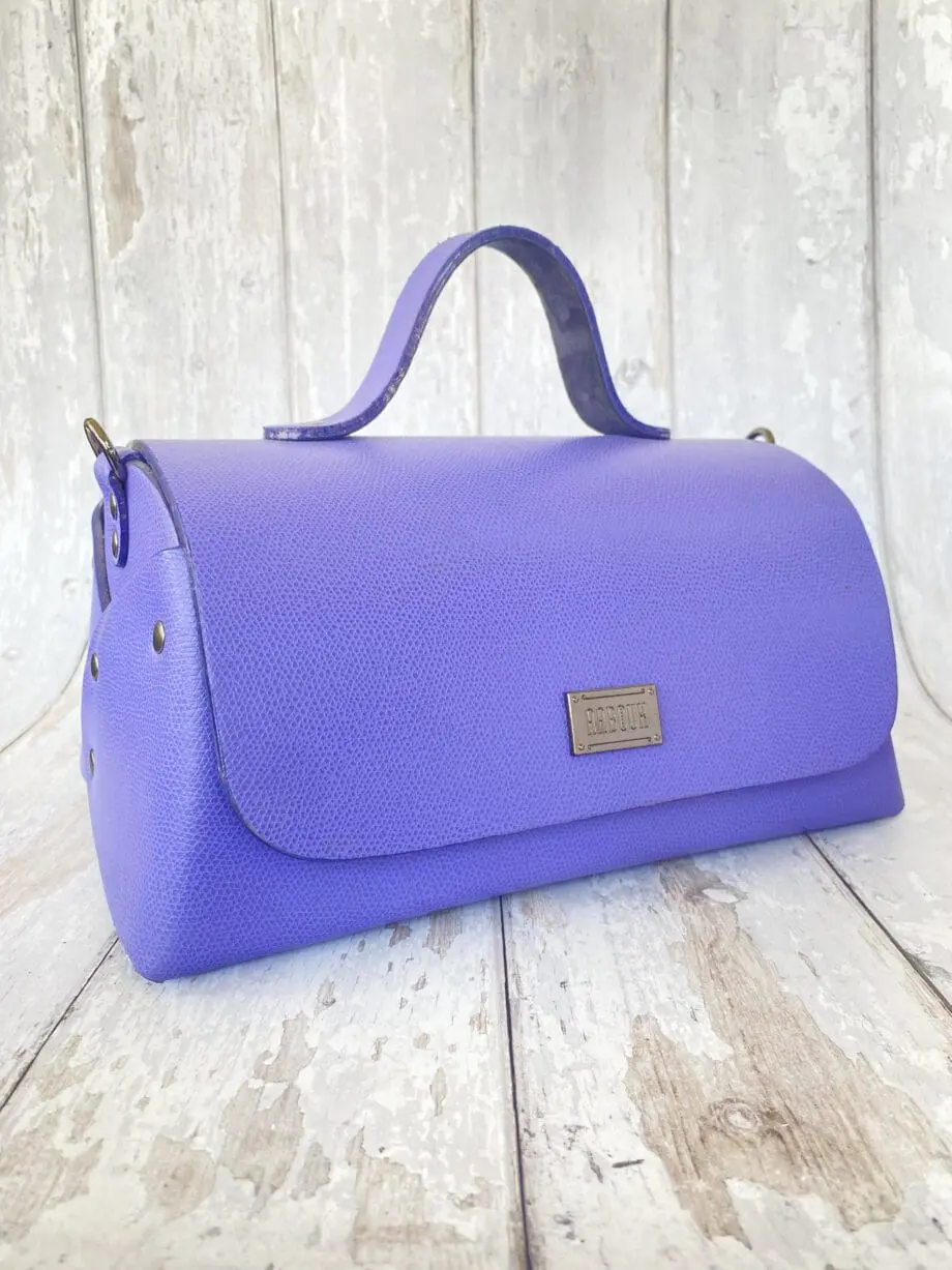 Mila Light Purple Saffiano Leather