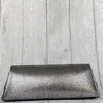 Lyla Silver And Black Mosaic Print Leather & Black Shiny Abstract Print