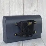 Jare Petrol Blue Nappa And Disco Light Leather Glove